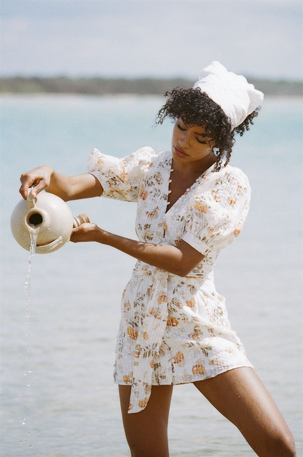 Exquisitely Embroidered Kori Dress - A One - of - a - Kind Sample