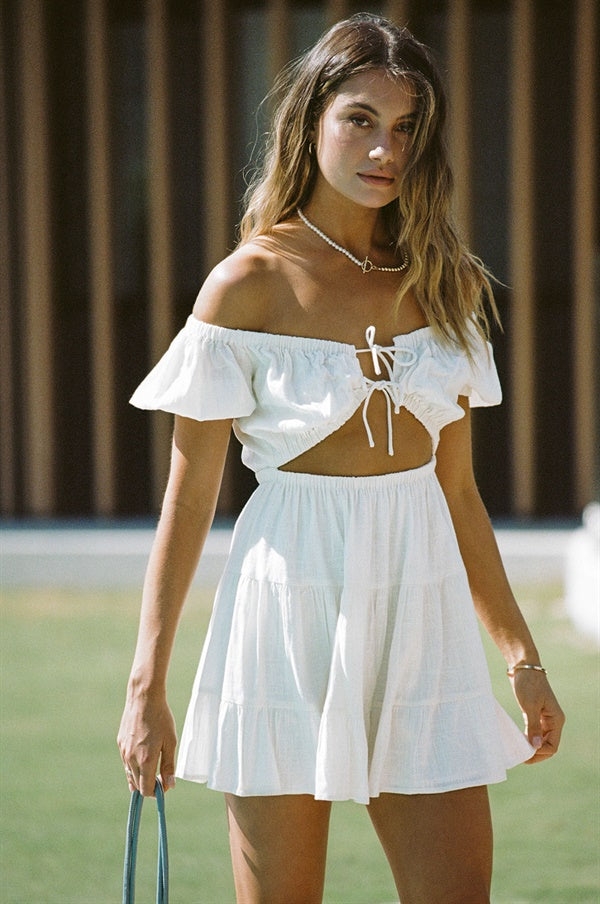 Exquisite Cherise Off - Shoulder Women's Dress for Special Occasions