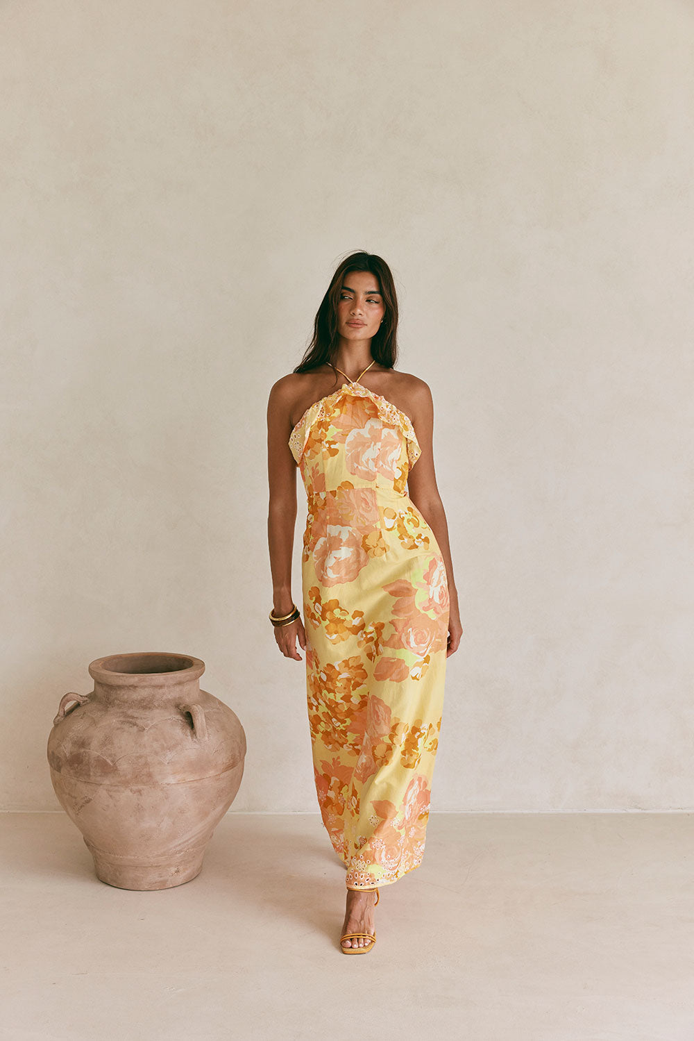 Sabo Exclusive Alexa Women's Dress with Breeze Floral Print