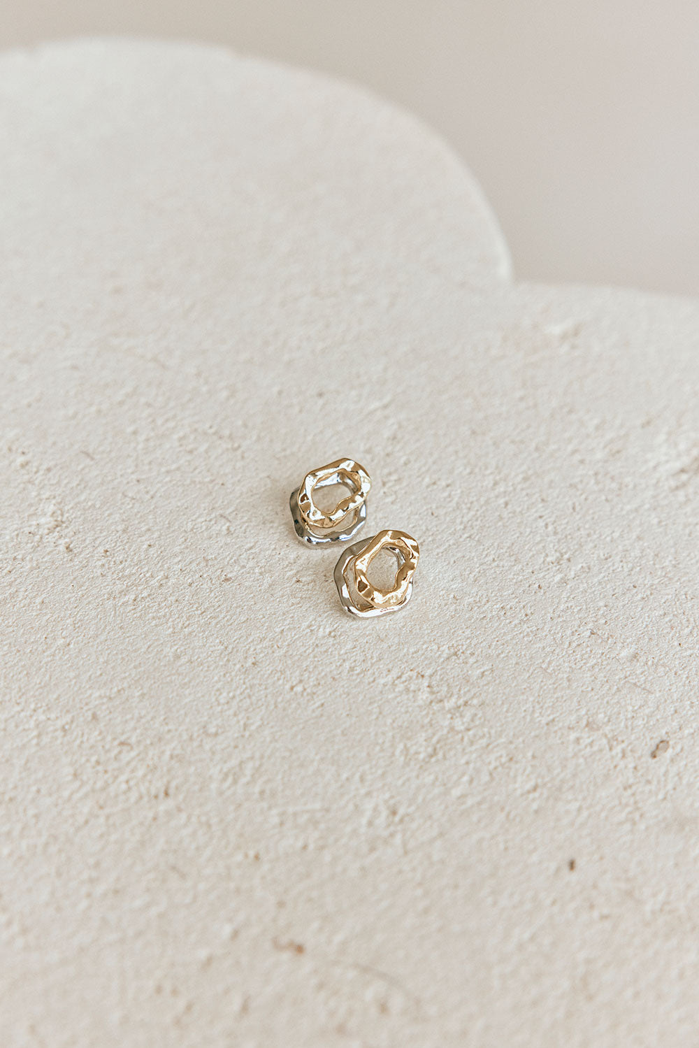 Stylish Gia Layered Geometric Earrings for Fashionable Accessorizing