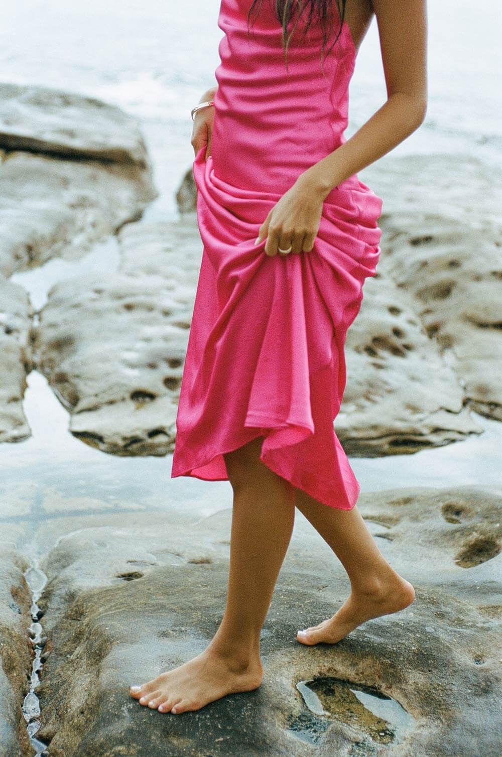 Exclusive Rouge Slip Maxi Dress Sample