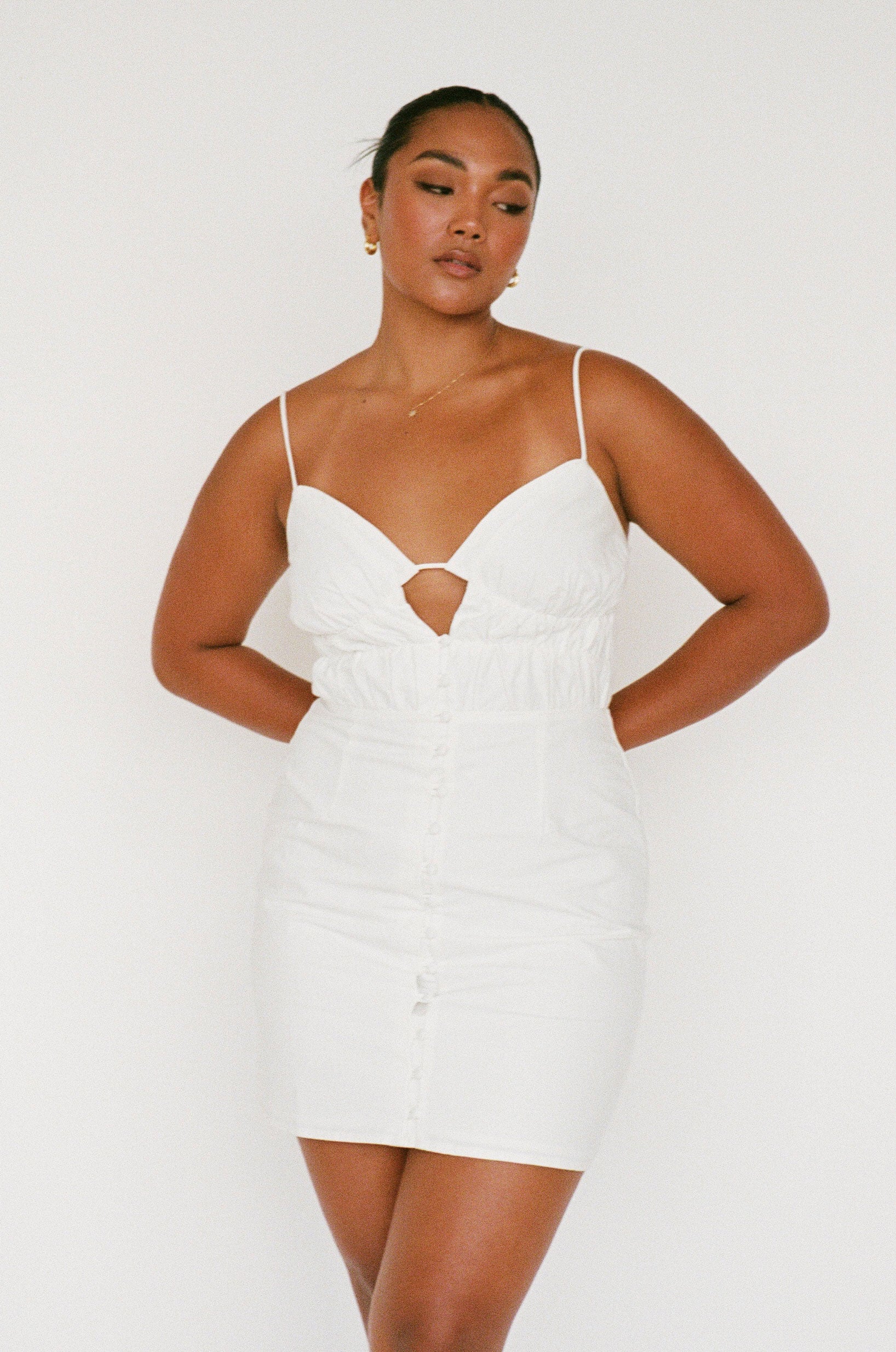 Unique Sample Hali Dress with Faint Orange Marks