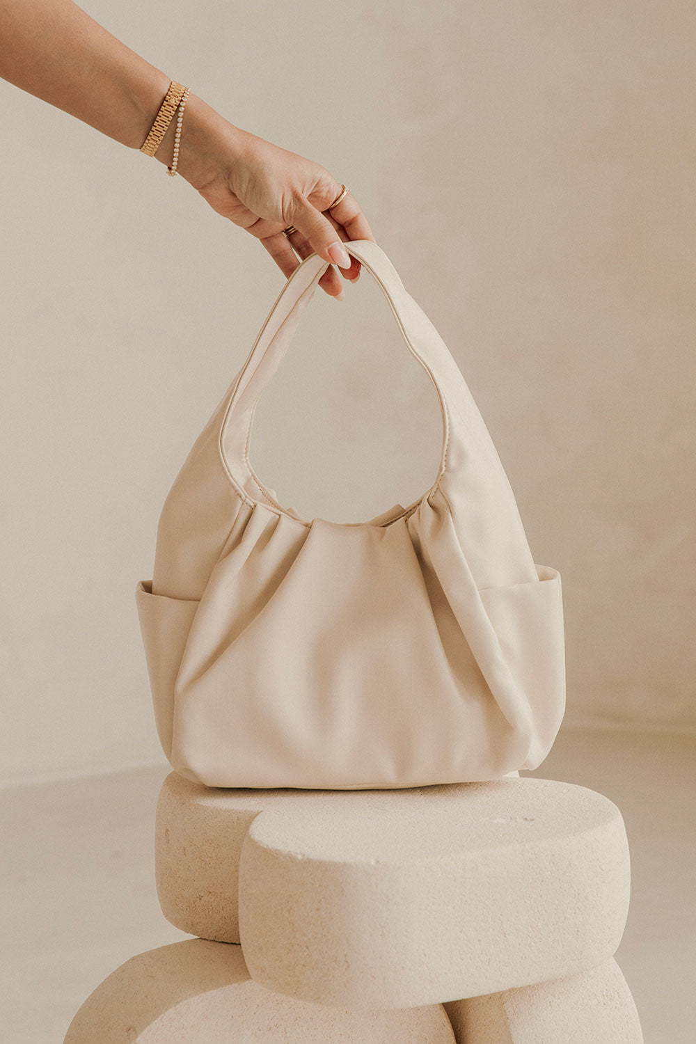 Stylish Beige Eden Avenue Daily Use Tote Bag