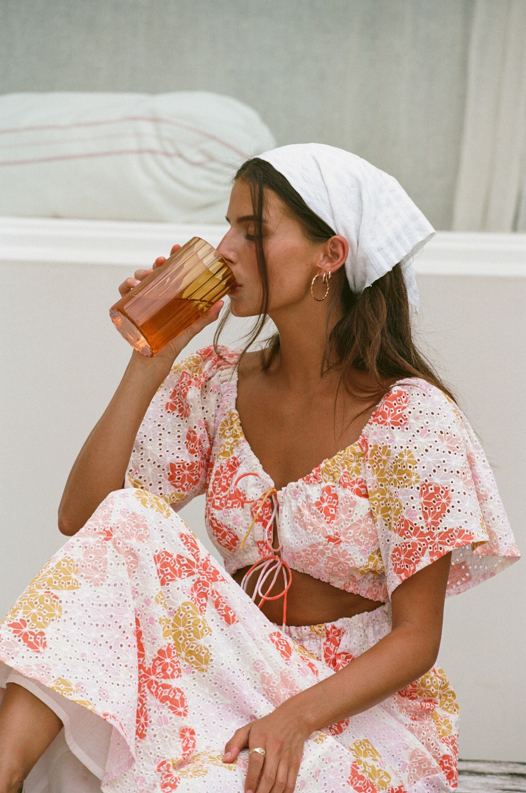 Sabo Exclusive Pollen Print Nalu Off - Shoulder Dress