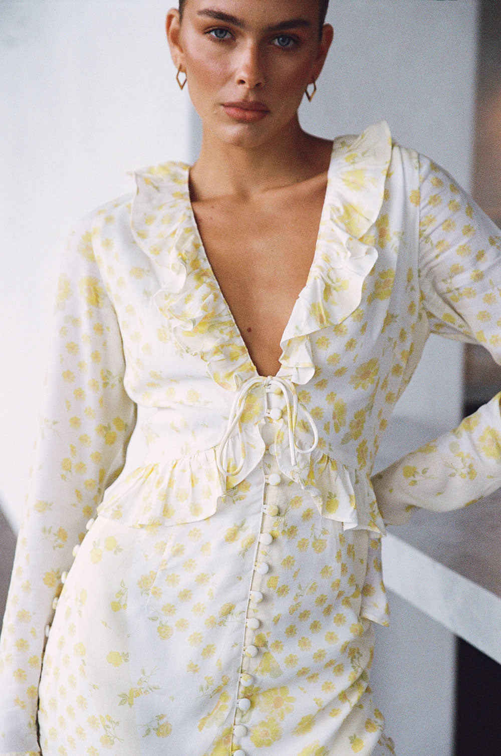 Exclusively Designed Alaira Women's Dress Inspired by Buttercup Field
