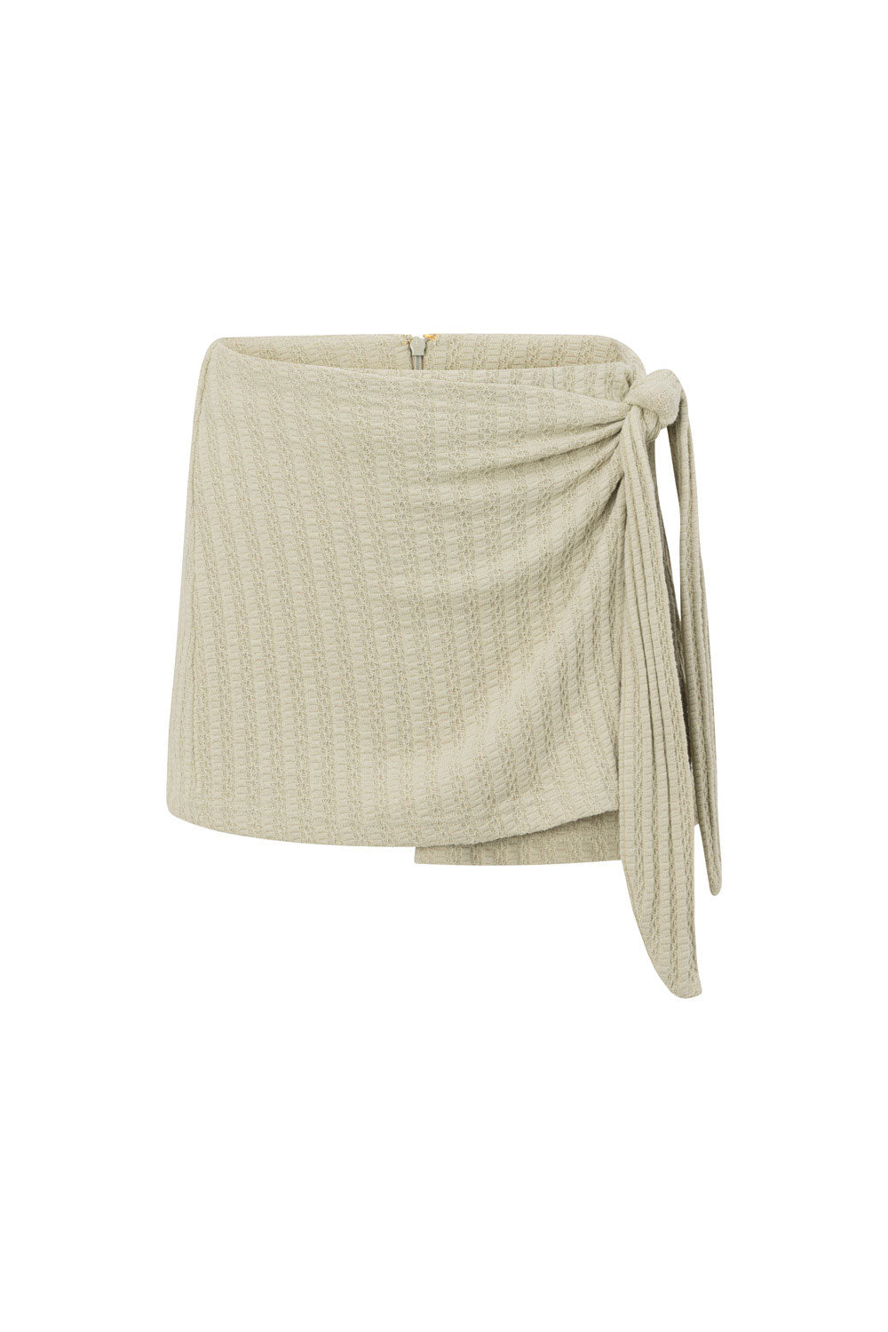 Soft Cotton Blend Amelia Skort in Creamy Khaki