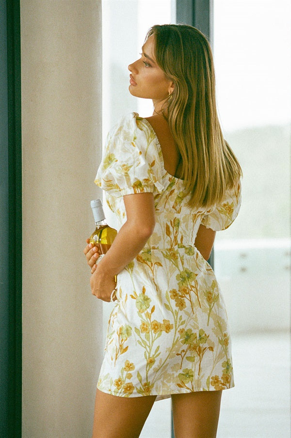 Festive Floral Esmerelda Dress with Unique Design