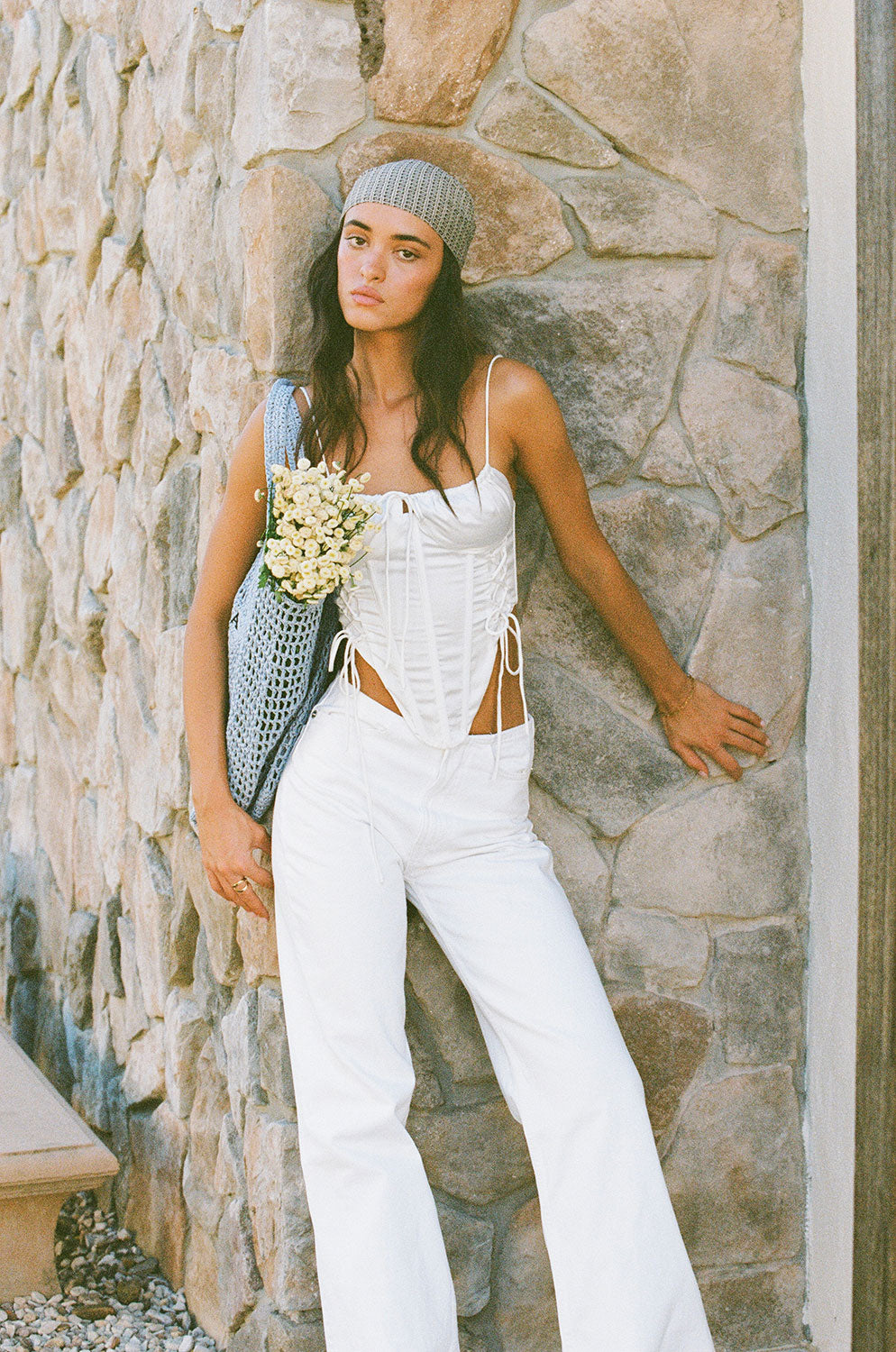 Sabo's Exclusive Silky White Kestrel Women's Top