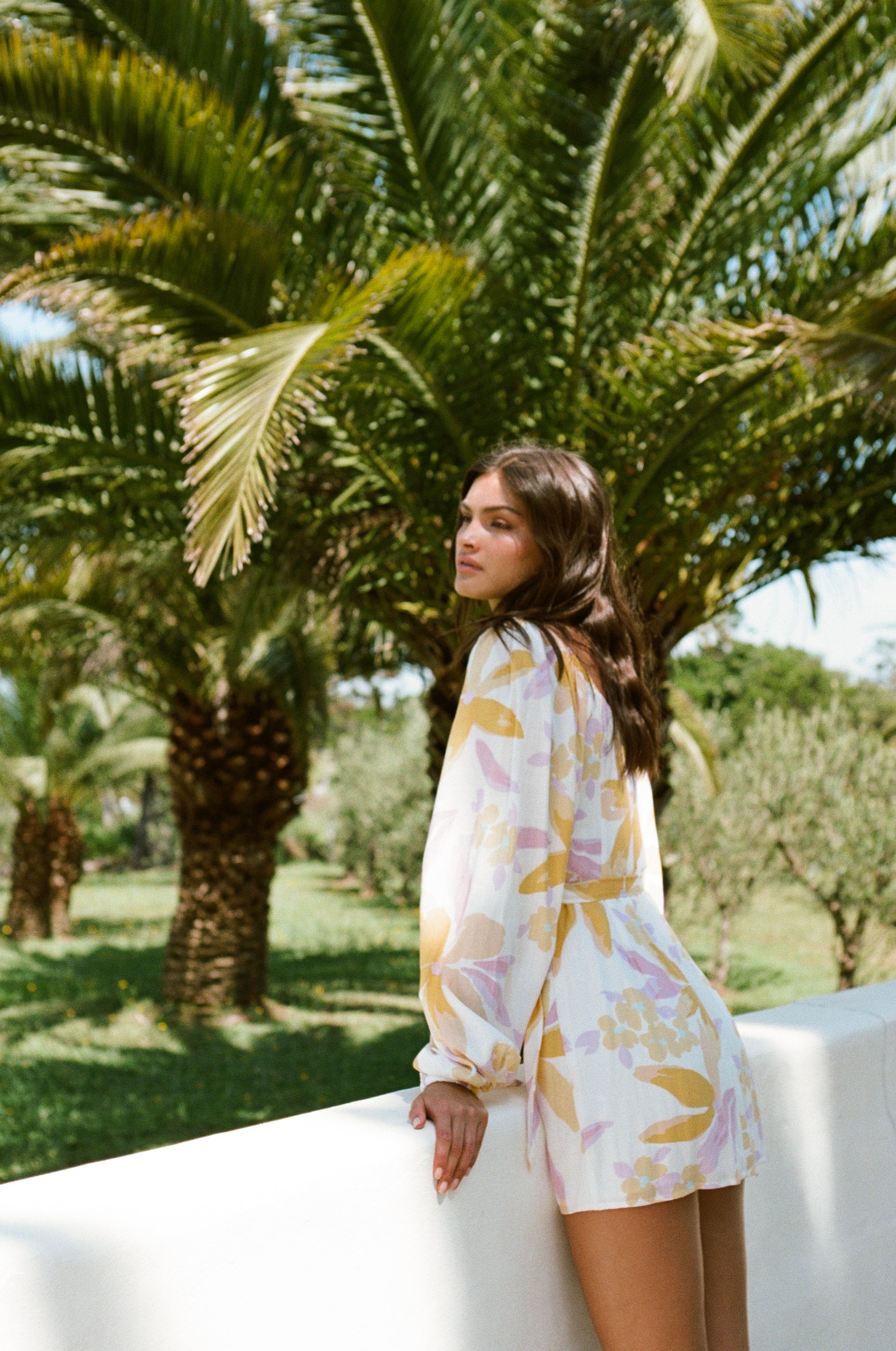 SAMPLE - Women's Kona Wrap Dress Featuring Paradise Floral Pattern
