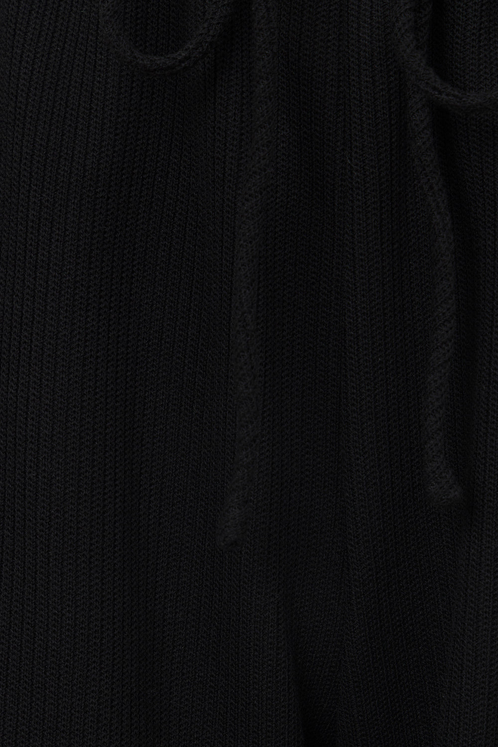 Black Women's Lana Knit Pants - High Waisted with Drawstring