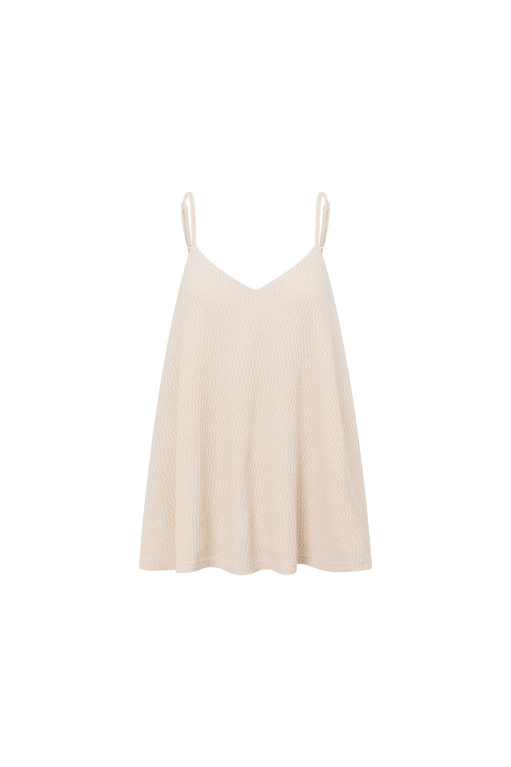 Sandy-Hued Comfortable Boston Style Adjustable Straps Cami Top