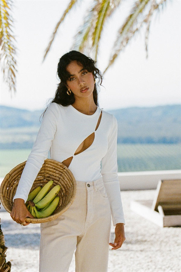 Exclusively Designed Sabo Camelia Soft Ribbed Warmth Bodysuit