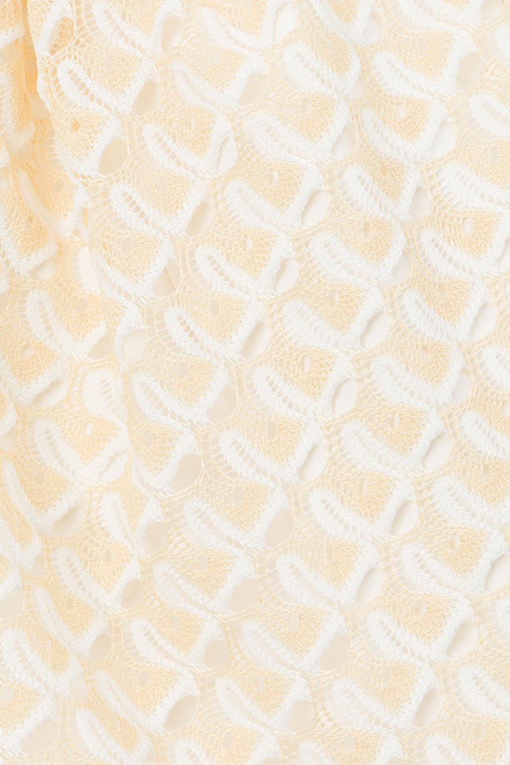 Stylish Cream and White Jacquard Knit Suka Resort Shorts