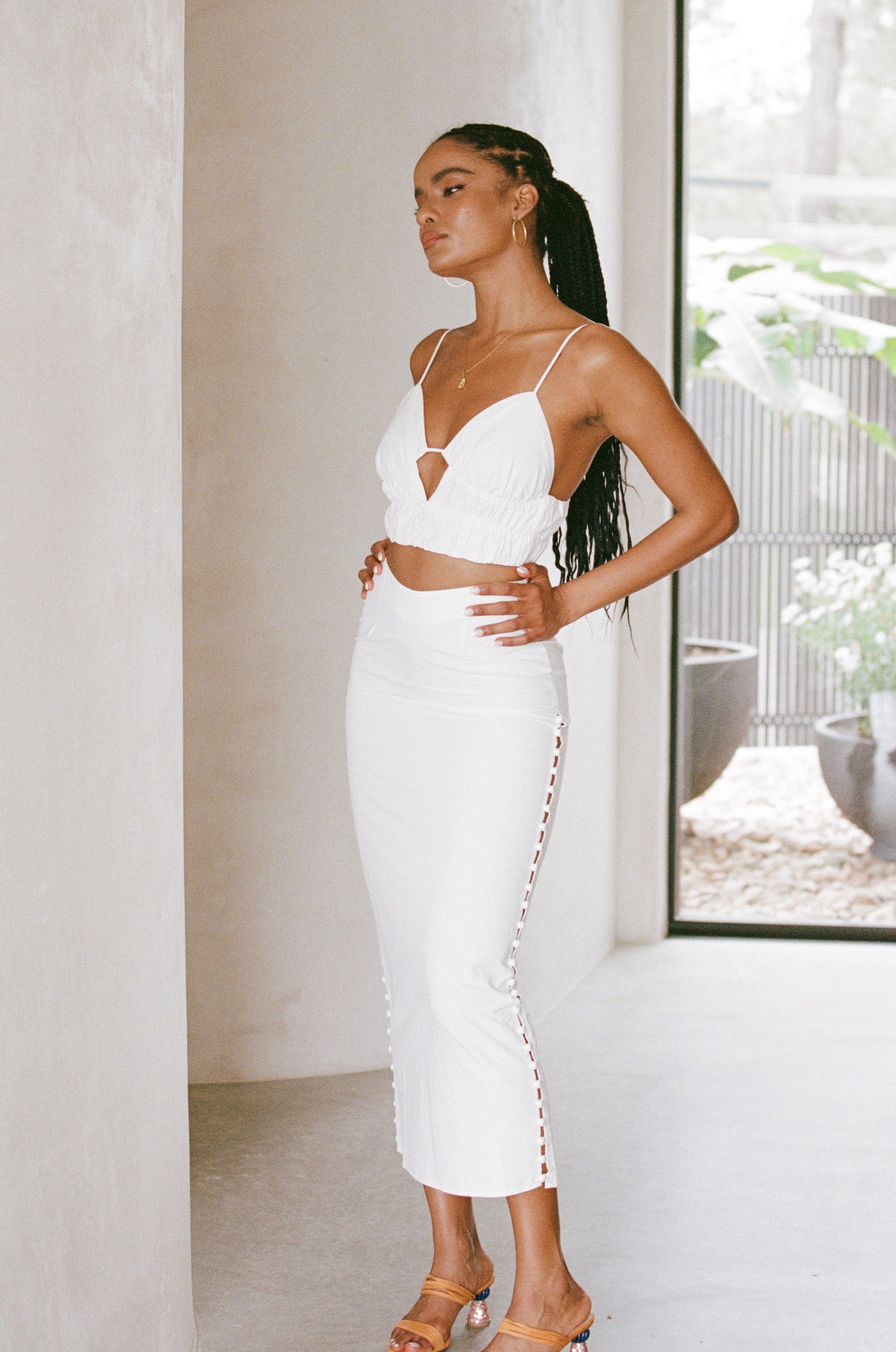 SAMPLE - Women's Mikali Midi Fashion Skirt
