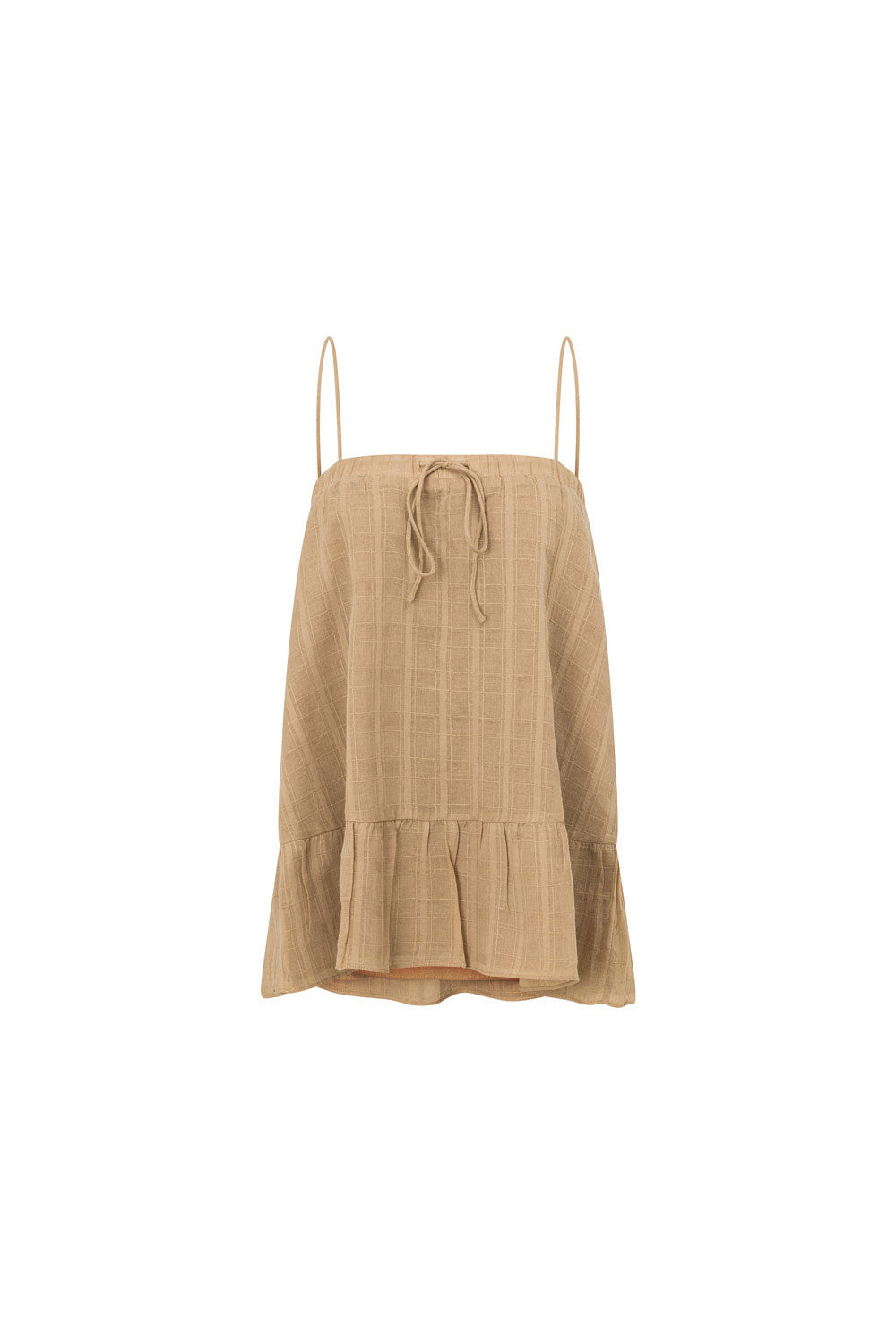 Unique Faint - brown - dotted Hazel Top Sample for Your Own Style
