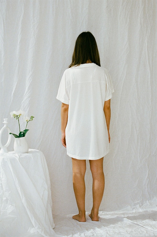 Ultra - Comfy Jersey Shirt Dress for Relaxed Sleep