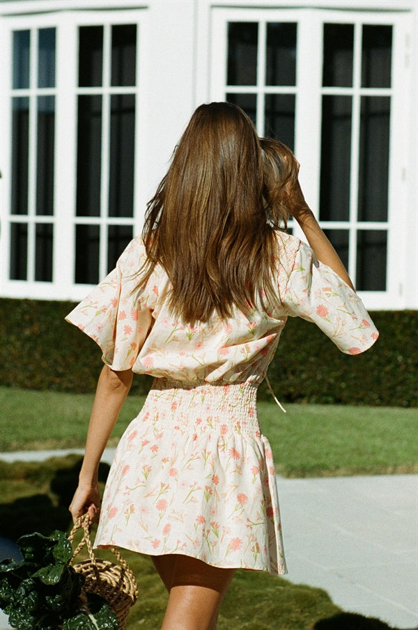 Sabo's Exclusively Designed Oria Women's Floral Print Cotton Dress
