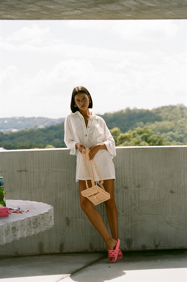 Soft Off-White Milena Playsuit for Everyday Wear
