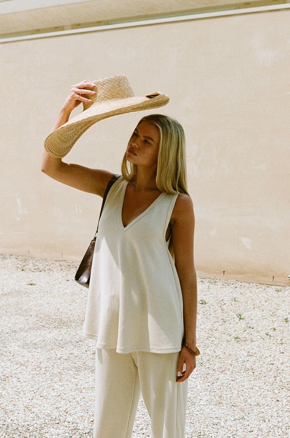Exclusive Sample Lana Women's Top in Fawn Color