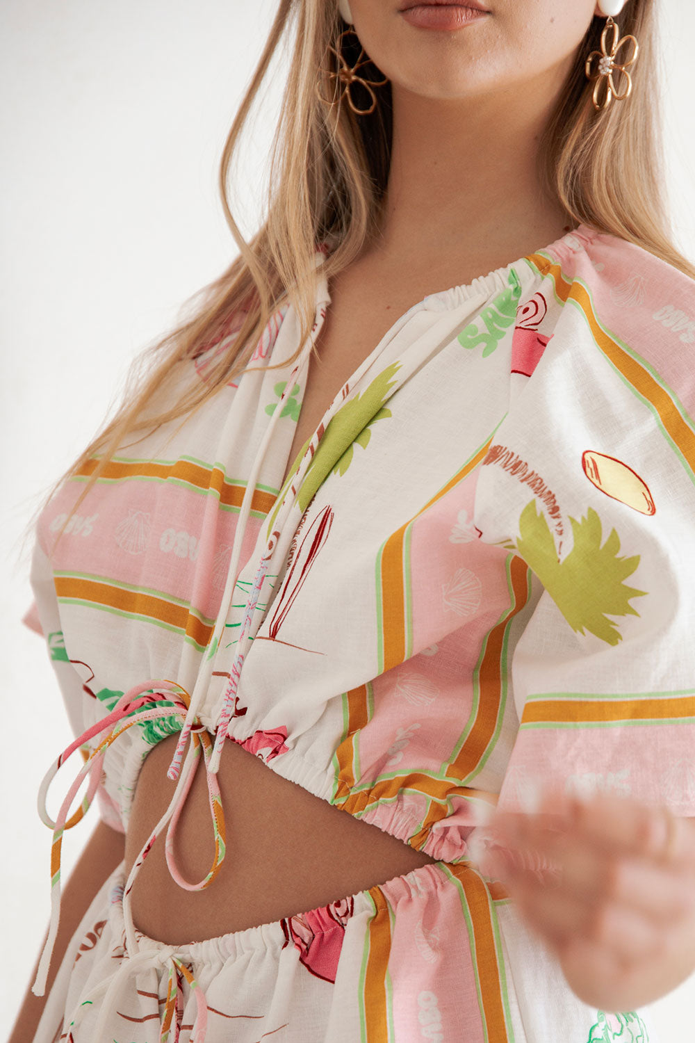 Arella Women's Playsuit with Exclusive Scarf Calypso Print
