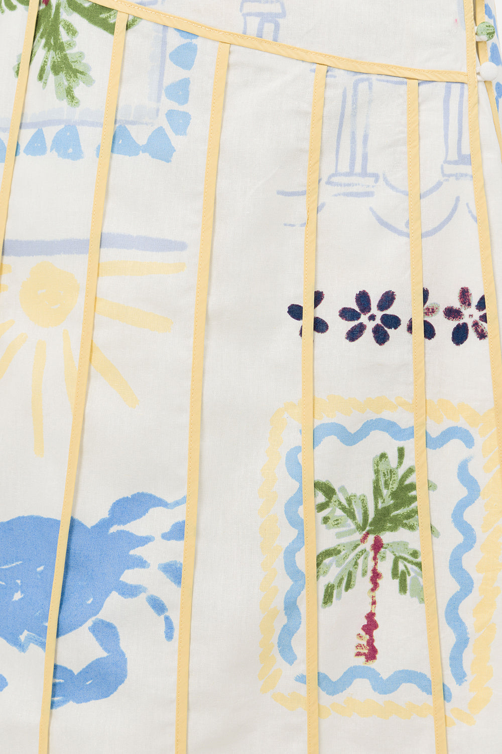 Exclusive Laguna Print Estelle High Waisted Wrap Maxi Skirt
