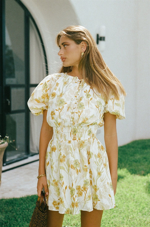 Exclusive Sabo-Designed Summer Emani Cotton Floral Dress
