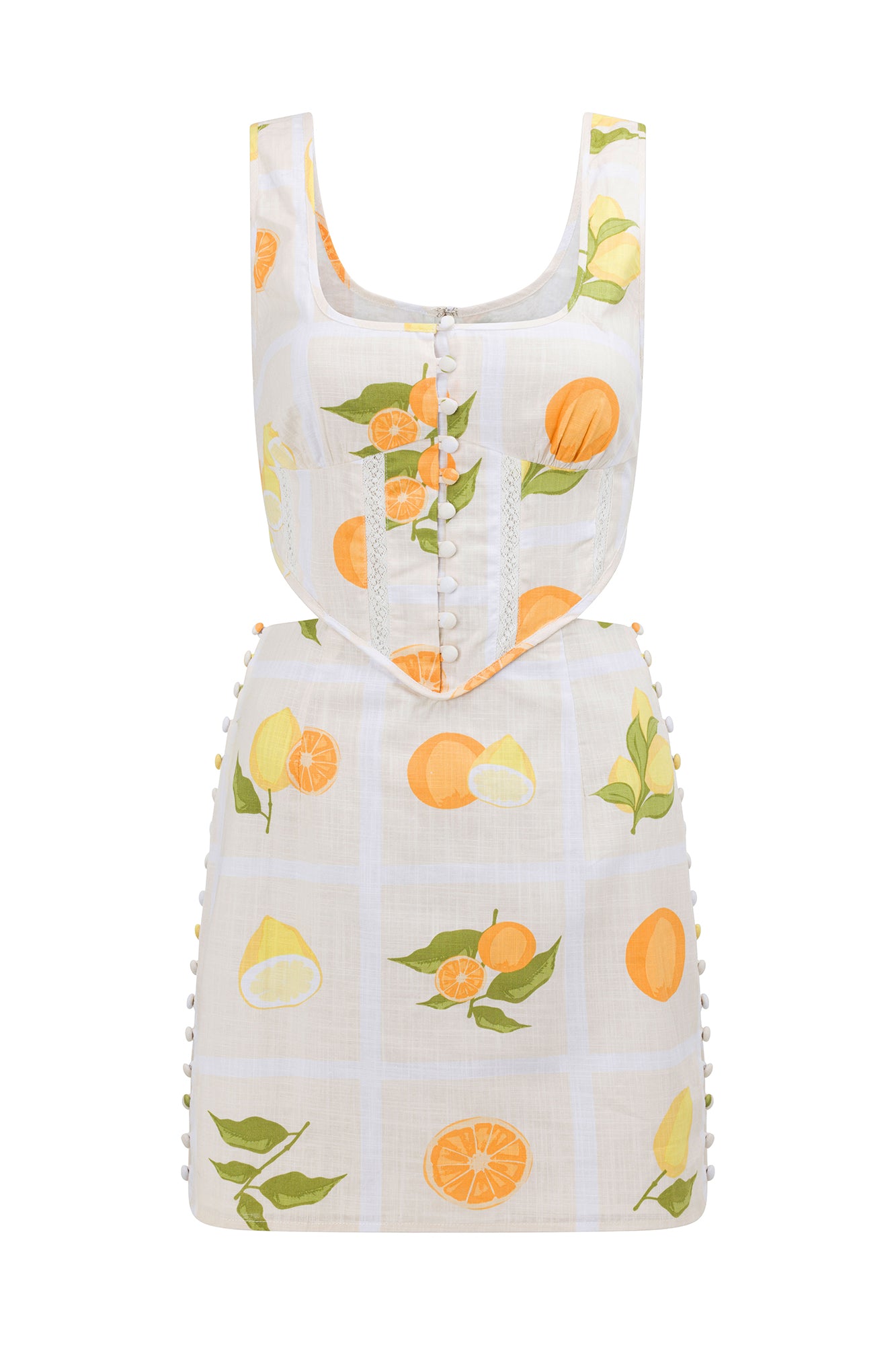 Exclusive Sabo SABO LUXE Women's Portofino-style Dress with Citrus Print