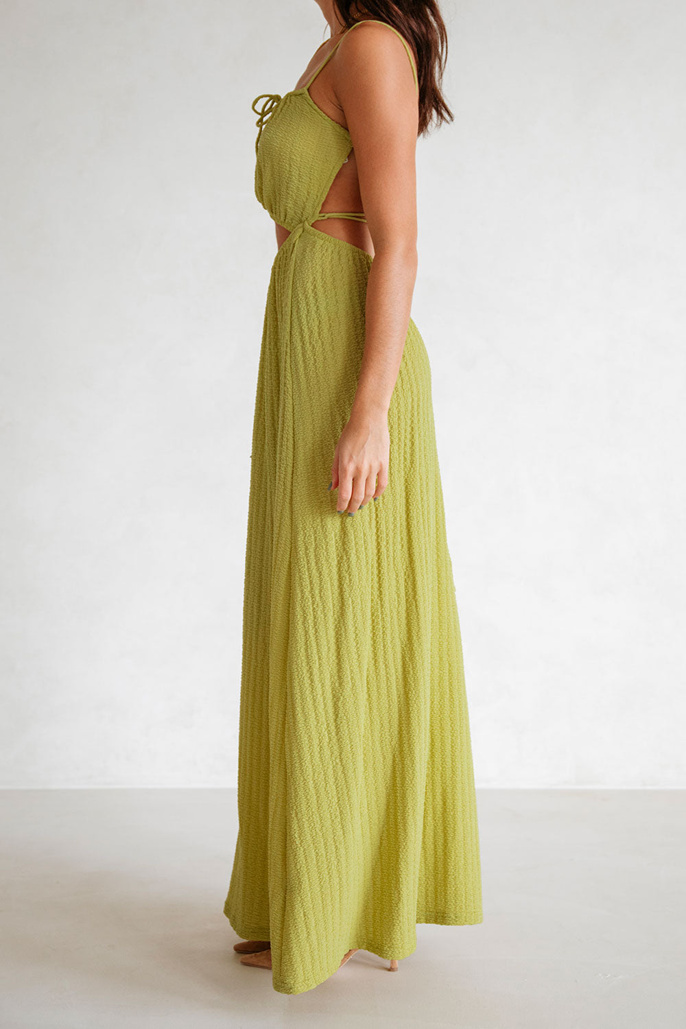 Exclusive Moss Backless Annalise Sample Dress
