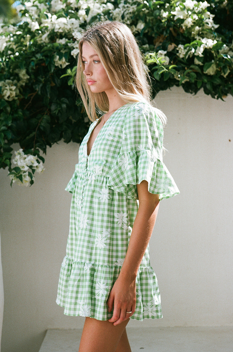Unique Gingham Twyla Babydoll Dress - Sample Piece