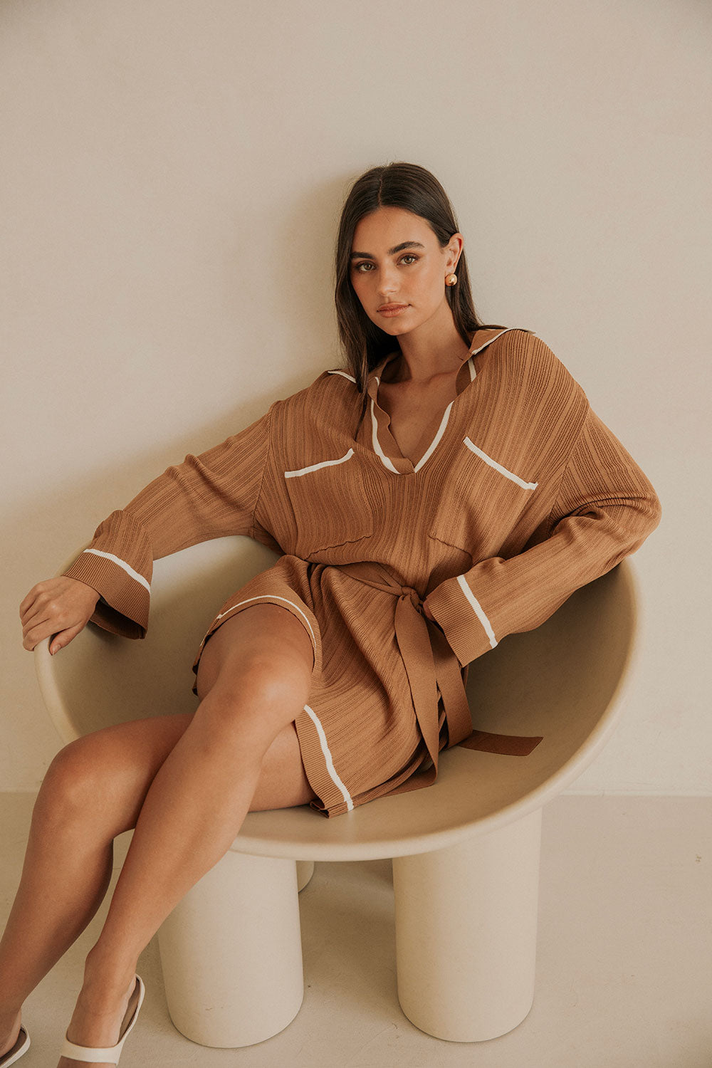 Exquisite Tan Beau Women's Dress