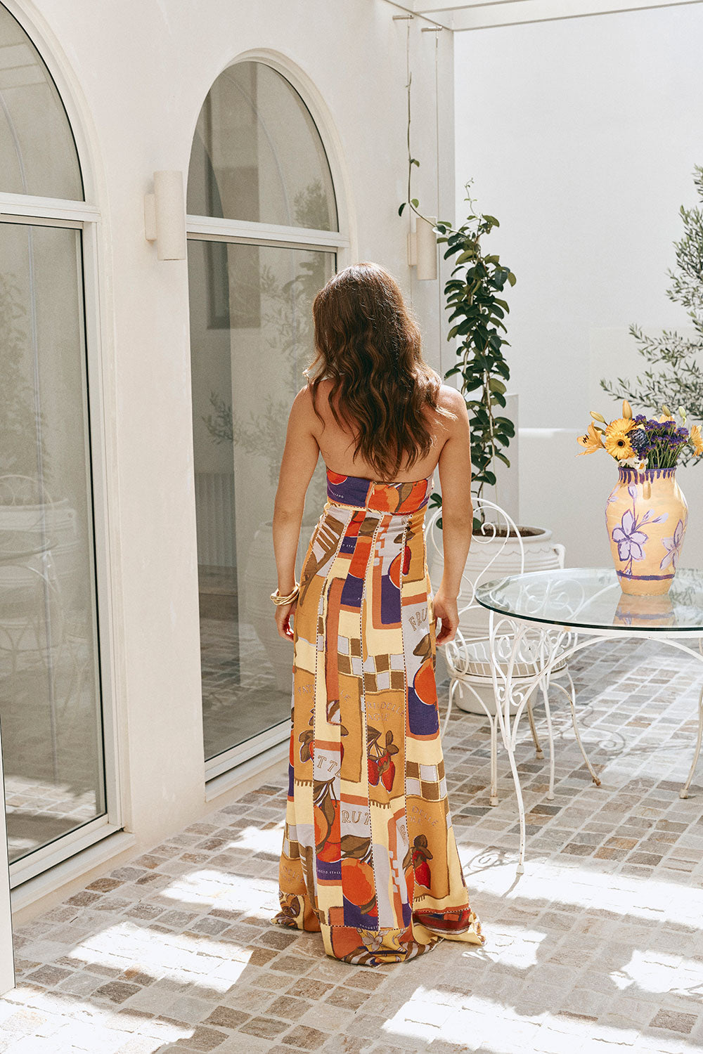 Stylish Antonella Viscose Voile Maxi Dress in Villagio Yellow