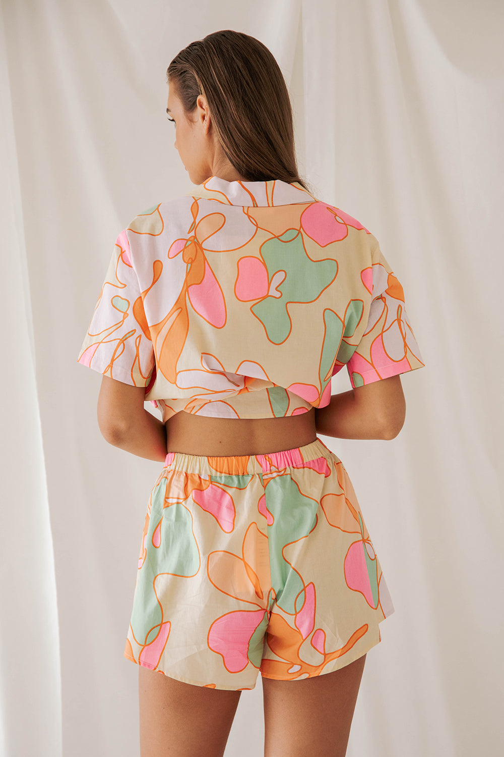 Exclusively Designed Akari Pajama Set with Gia Troppo Print