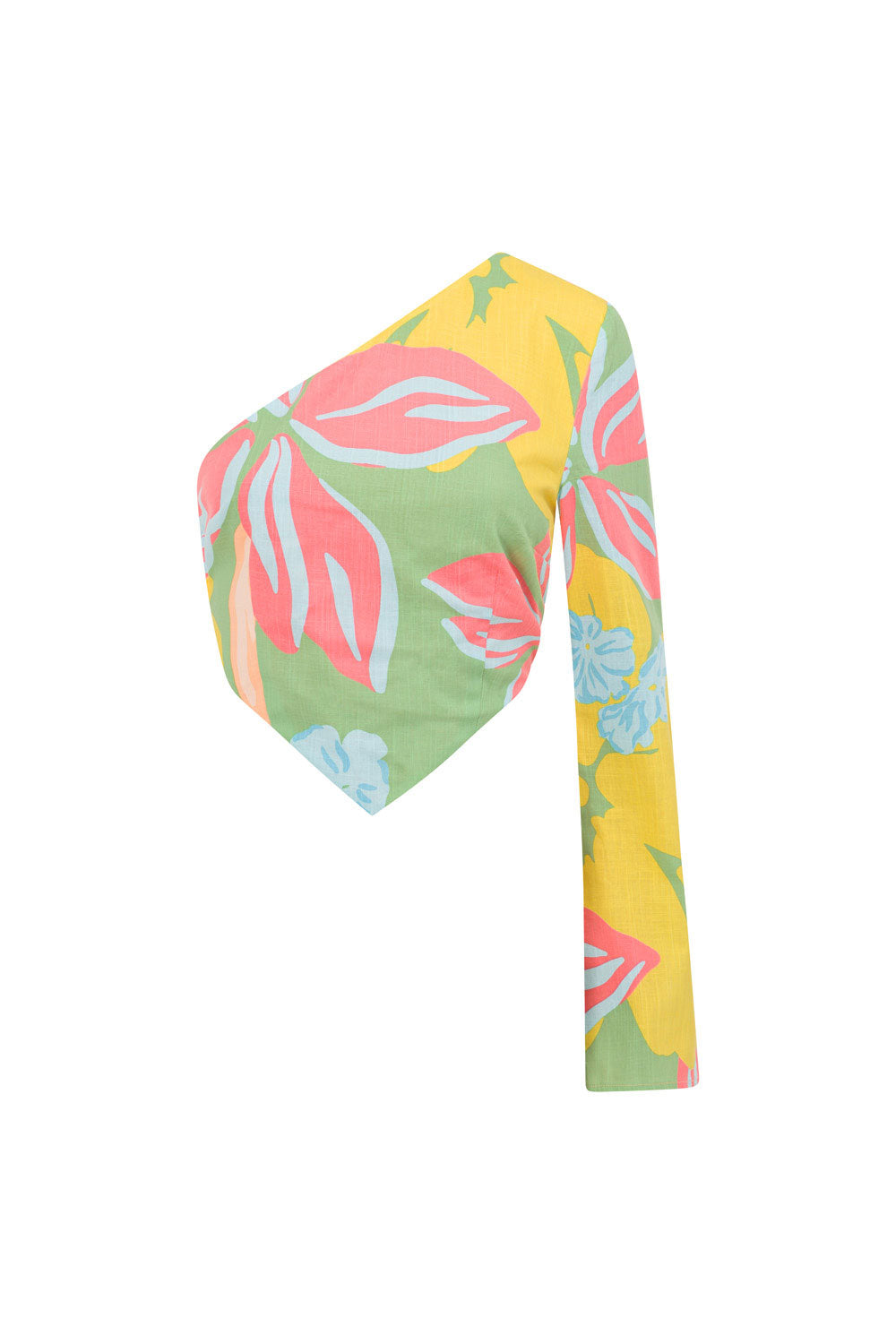 Sabo's Exclusive Calypso Floral Print Kelcie Women's Fashion Top with Scarf Design