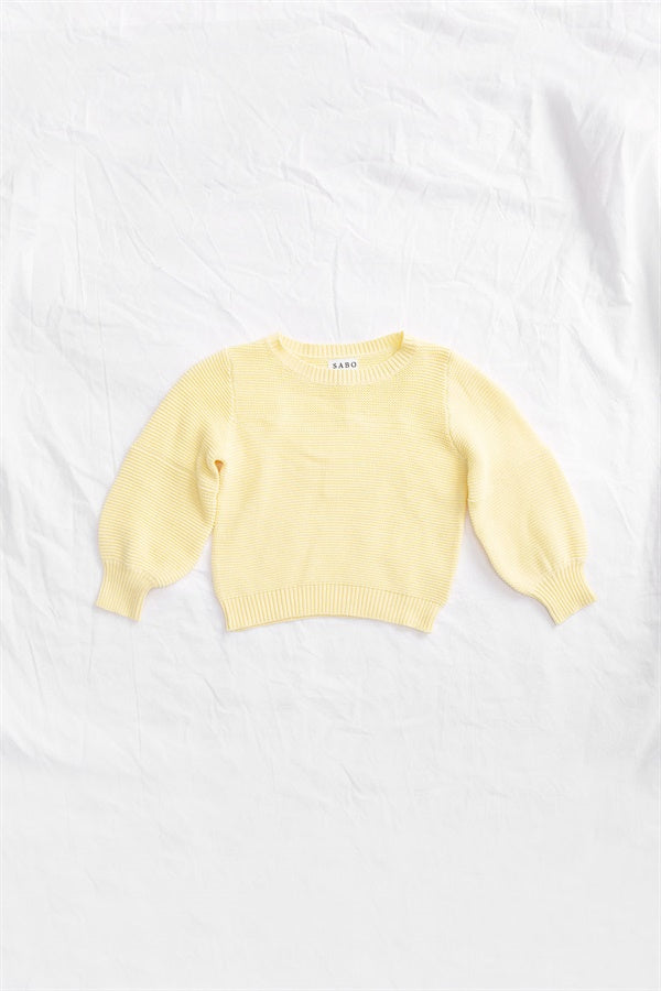 Adorable Unisex Mini Yellow Lemondrop Knitted Cotton Top
