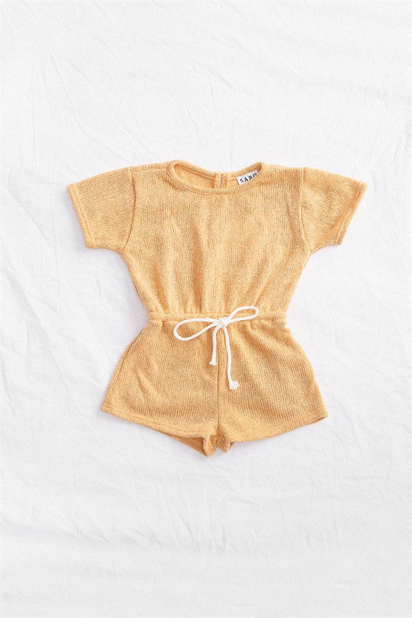 Mustard-Colored Lilo Infant Playsuit - Exclusive Design by Sabo