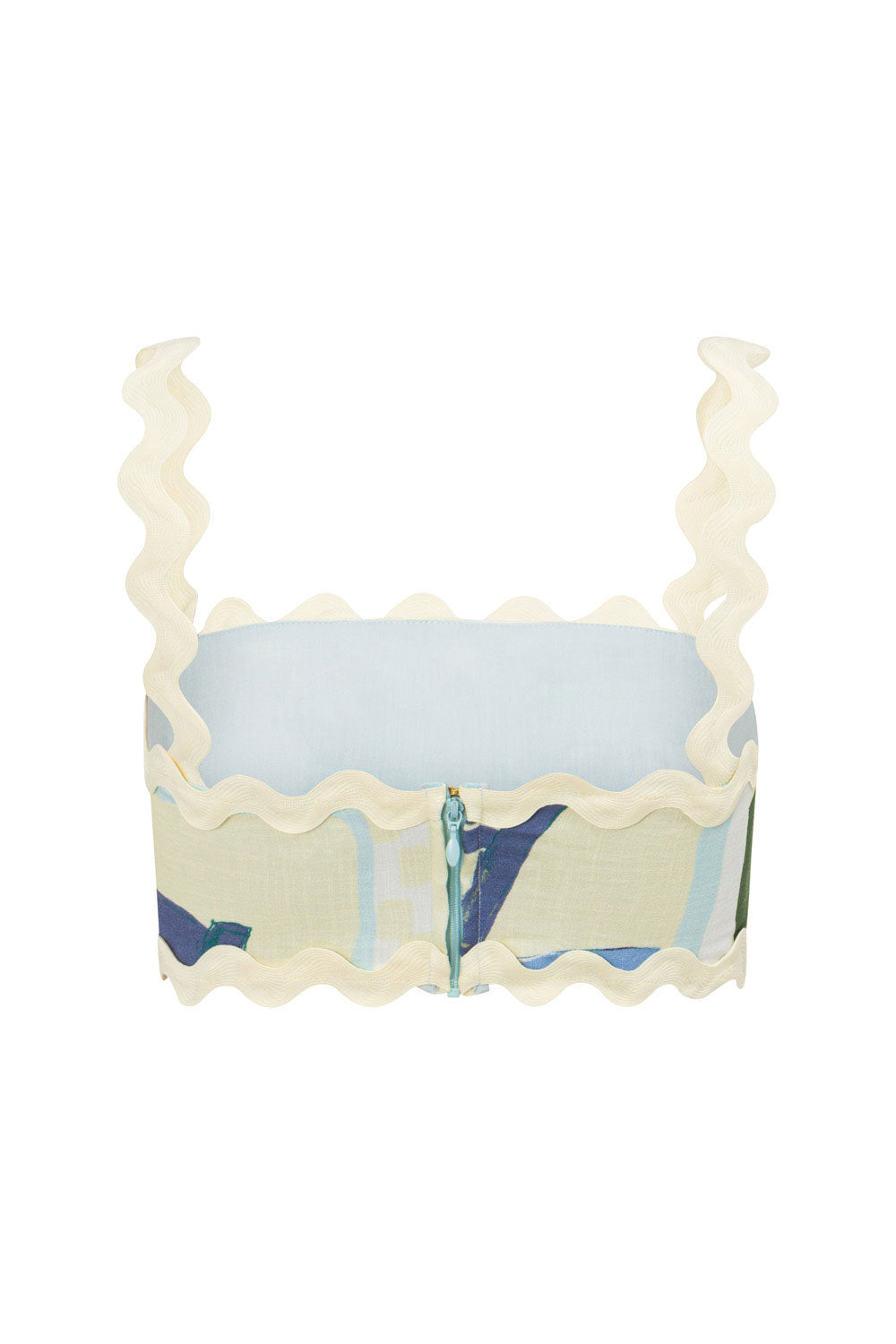 Unique Kelia Top in Stunning Villagio Blue - One - of - a - Kind Sample