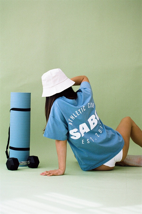 June Men's Athletic Cotton T-Shirt with Sabo Athletic Club Detailing