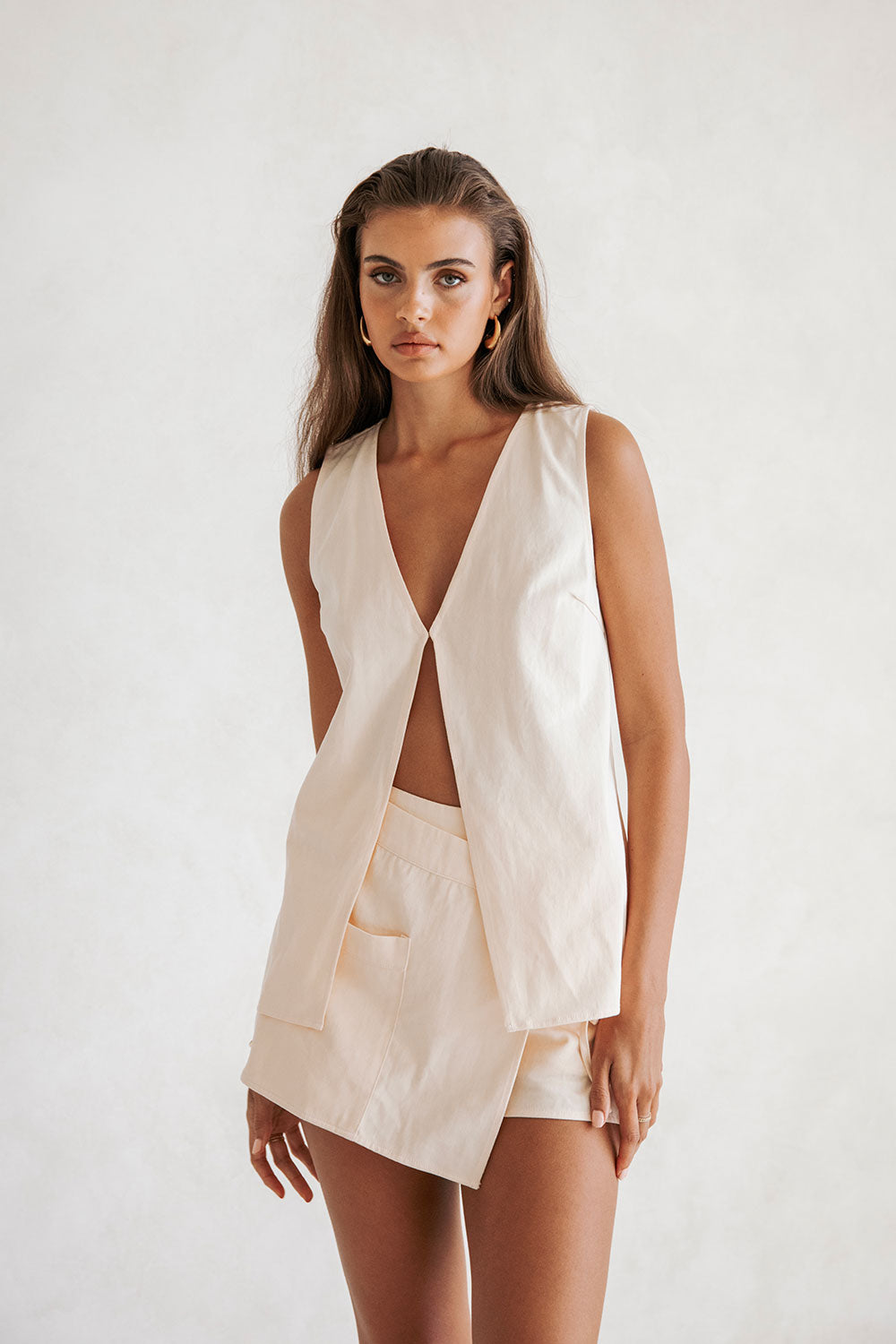 Peach-colored Loralei Women's Fashion Top