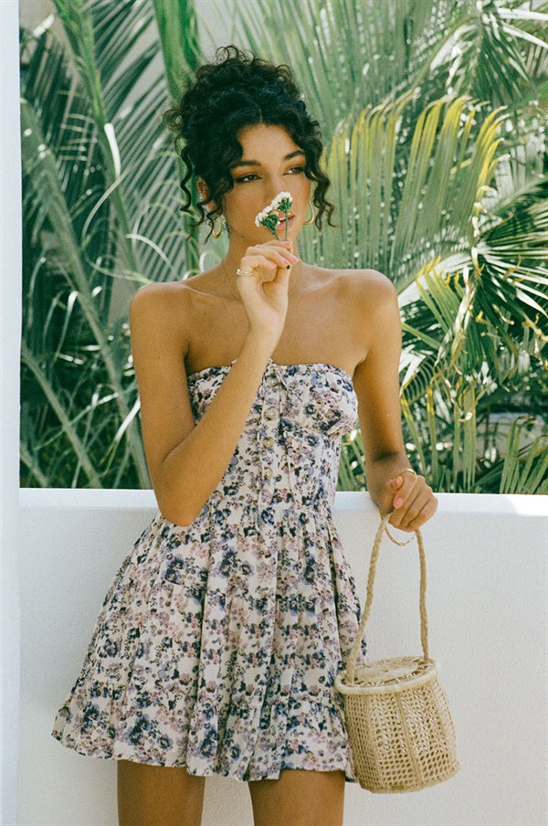 Sabo's Exclusively Designed Franki Floral Dress for a European Summer Vibe