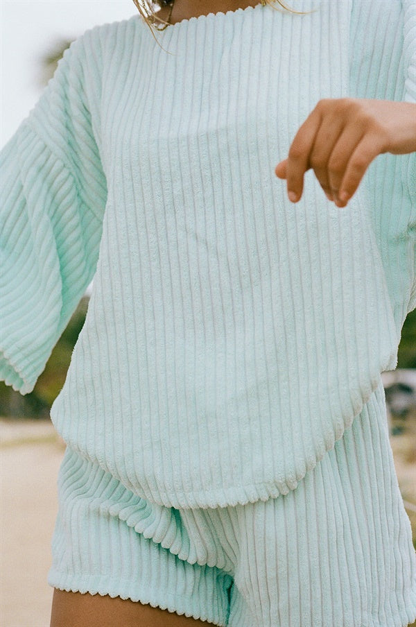 Sample Blue Minky Wanderer Casual Shorts for Men or Women