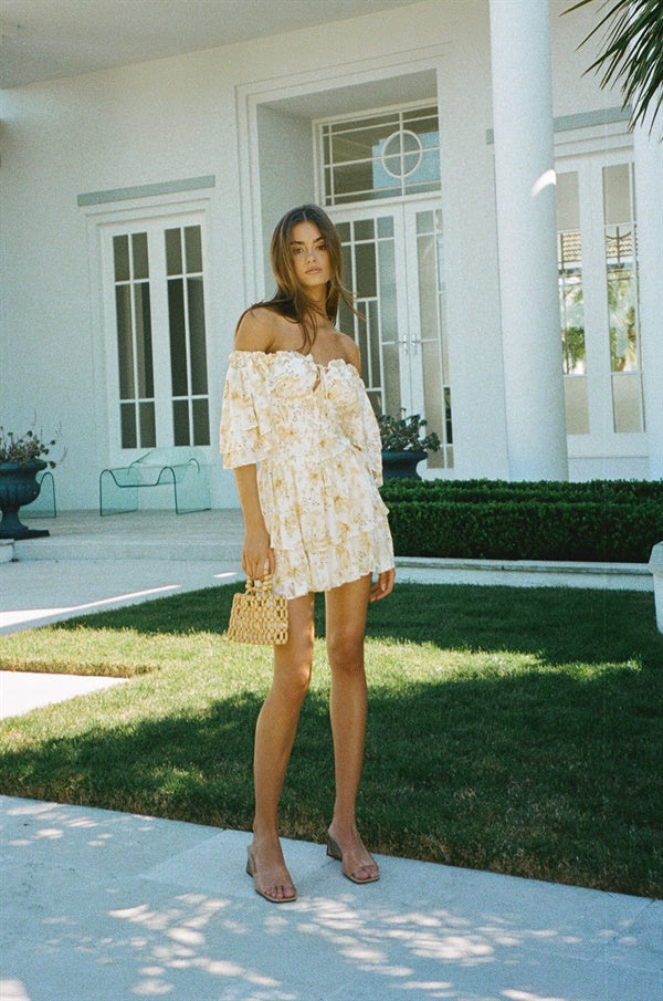 Sabo's Exclusively Designed Moko Off - Shoulder Women's Dress from Meet Me In Oia Collection