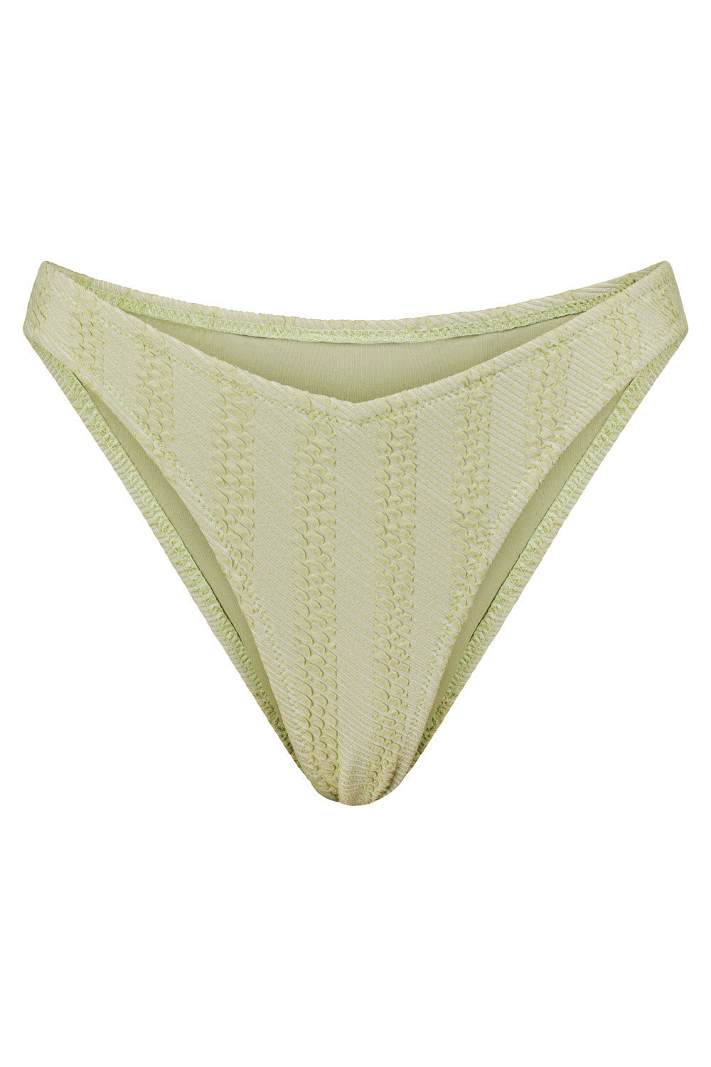 Soft Green Stretchy Bubble Fabric Cruiser Bottom with Cheeky Cut