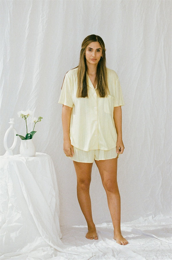 Siesta Lemon Pajama Top - Super Soft and Comfy Sleepwear