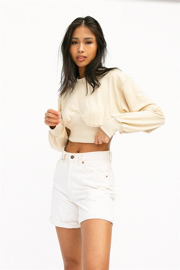 Allara Women's Sweater Top in Butterscotch Shade