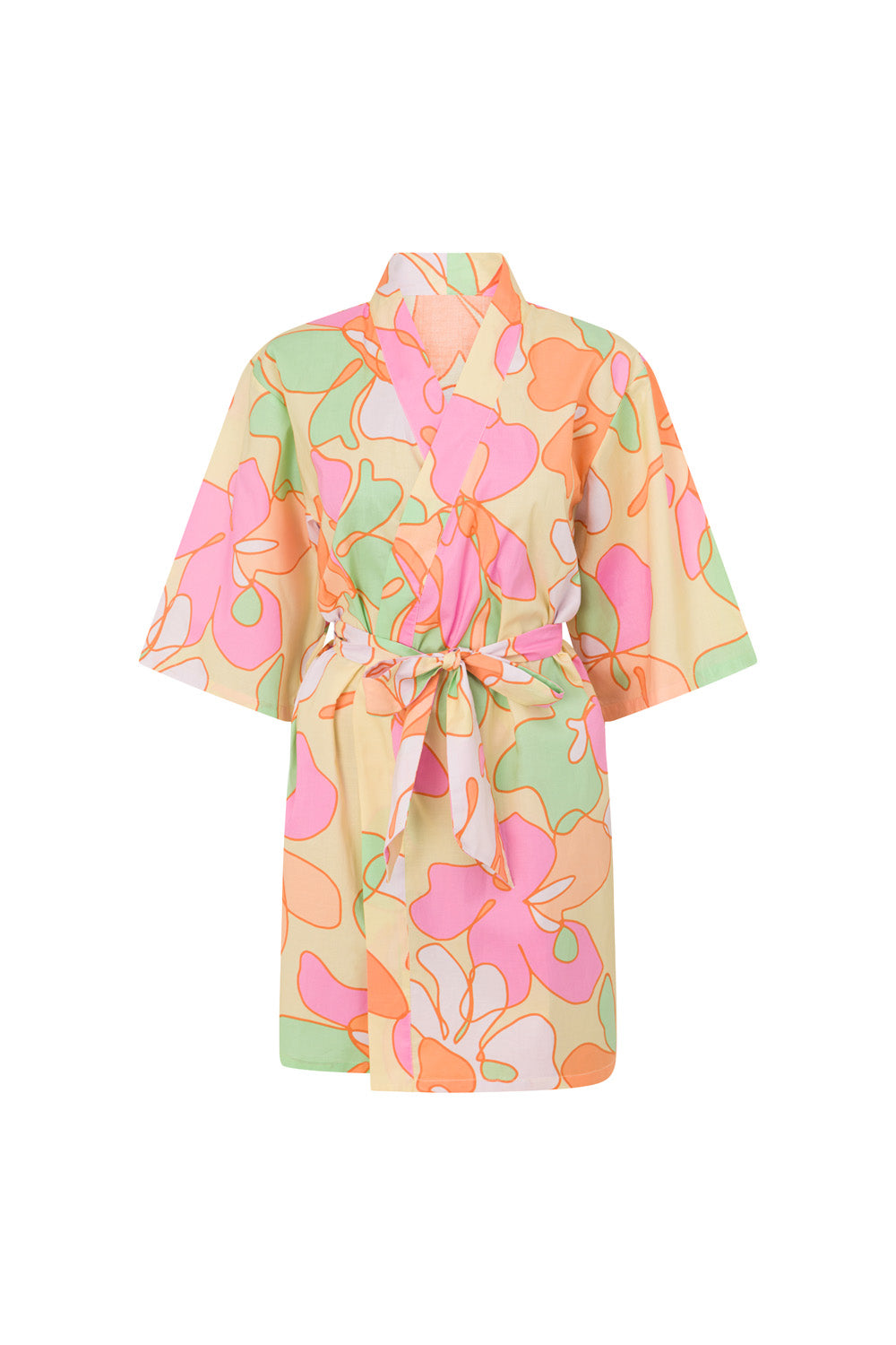 Gia Troppo Print High - Quality Cotton Voile Perera Robe