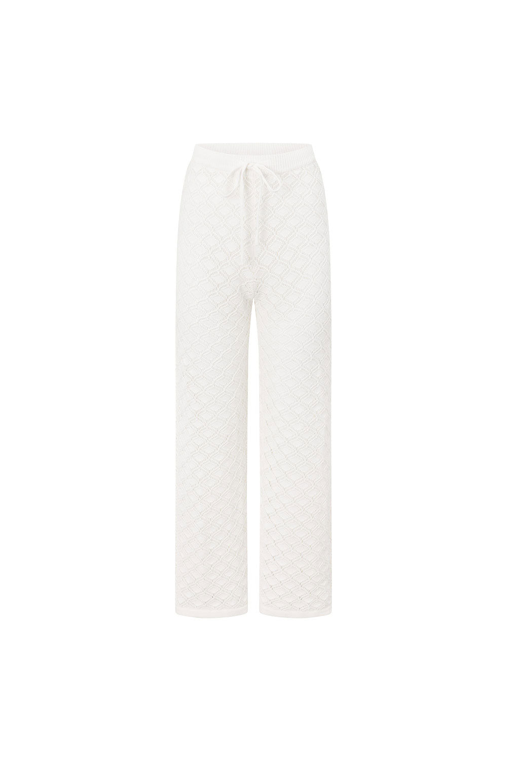 Stylish White Knit Aya Pants - Unique Sample Piece