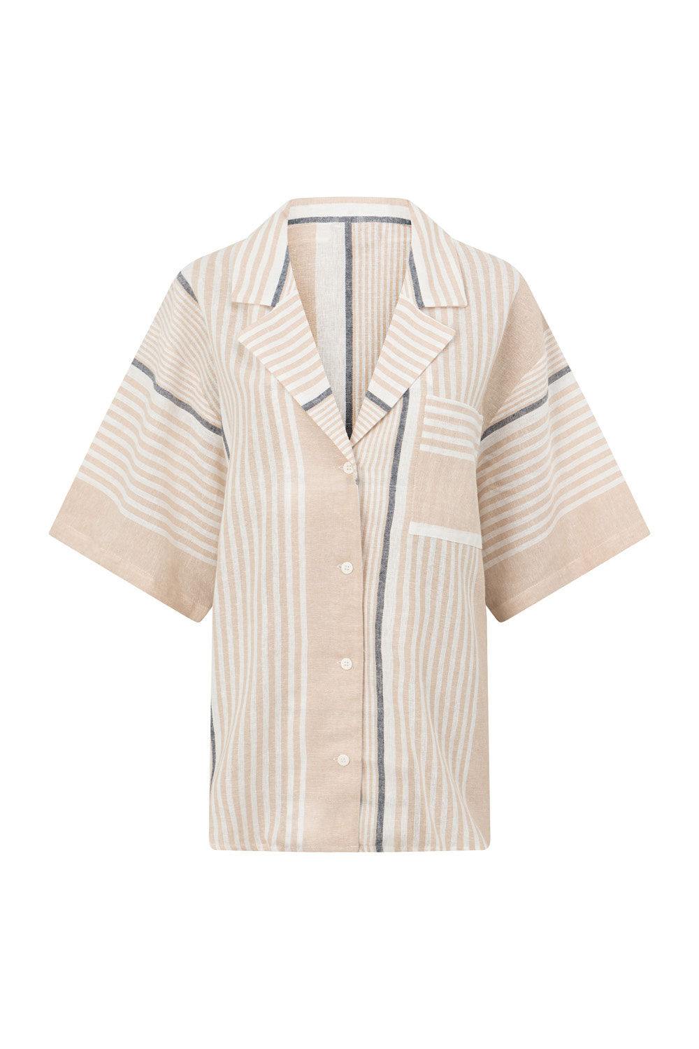Exclusive Sabo-designed Enza Women's Linen Cotton Blend Top