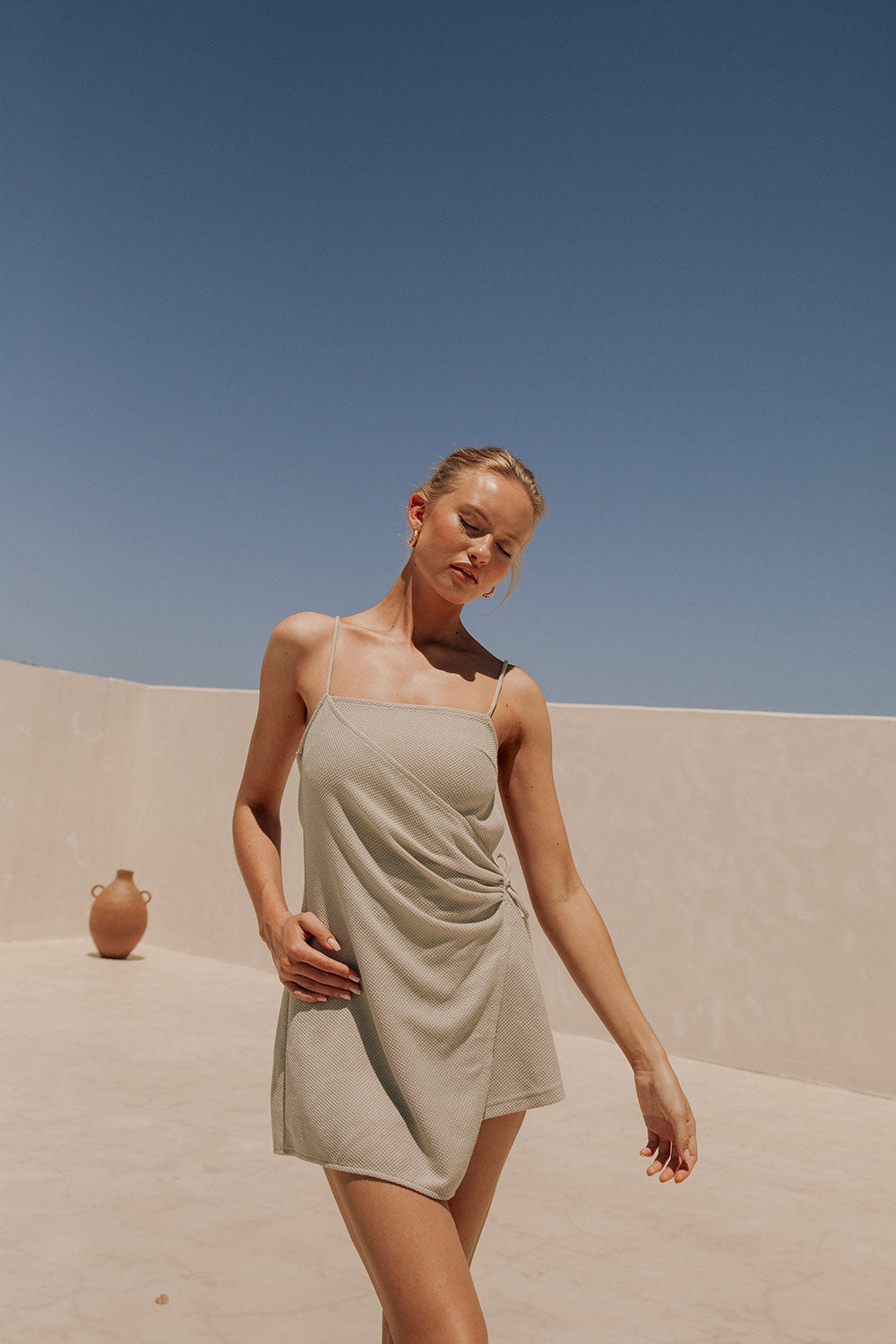 Unique Grey Sweeney Women's Dress - A One - of - a - Kind Sample Piece