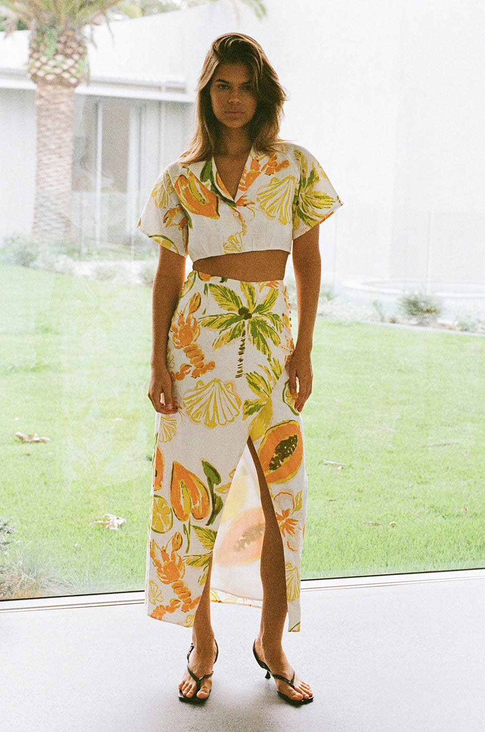 High - Quality Seaview Peachy Callisto Wrap Midi Skirt