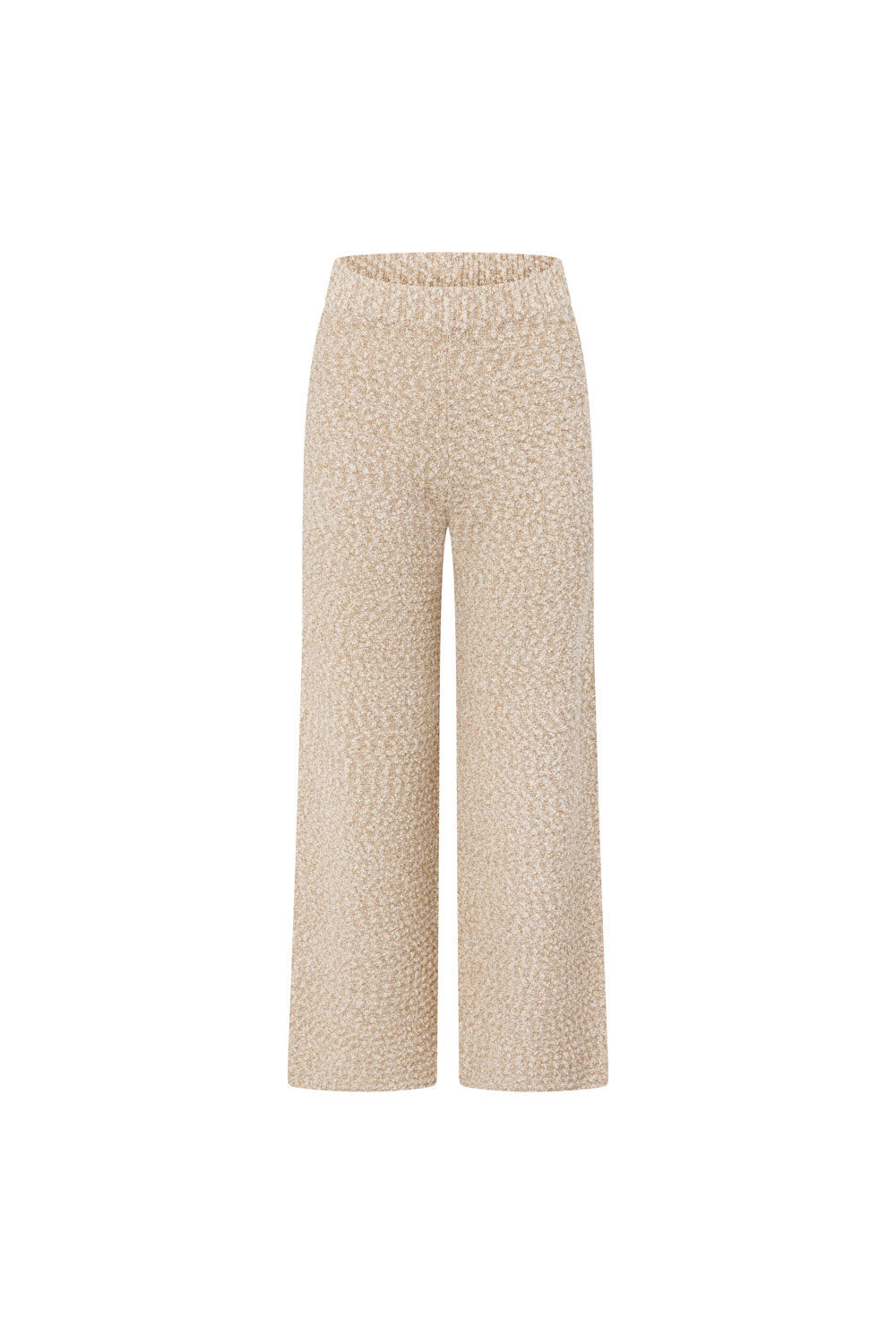 Stylish Soha Cotton Blend Boucle Knit High Waisted Pants
